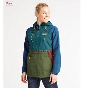 L.L. Bean Anorak pullover jacket with hood